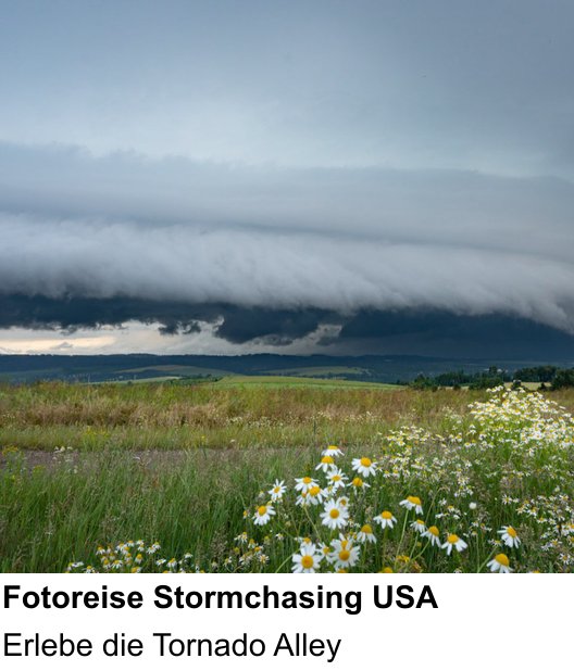 Atmosphärischer Fotoworkshop für Aufnahmen zu Fotoreise Stormchasing USA: Erlebe die Tornado Alley