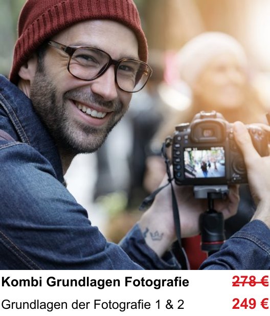 Fotokurs für Fotografie-Grundkurs Teil 1 und 2 in Krefeld – Grundlagen der Fotografie 1 & 2